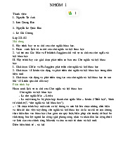 Bài Tập Nhóm 1 môn Chủ nghĩa xã hội khoa học | Trường Đại học Tôn Đức Thắng