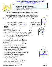 Chủ đề 1: tổng hợp hai lực, ba lực, bài toán xác định trọng tâm vật rắn môn Vật lí 10