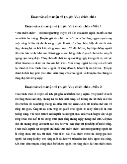 Văn mẫu lớp 6: Đoạn văn cảm nhận về truyện cổ tích Vua chích chòe | Kết nối tri thức
