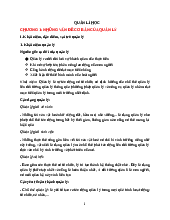 Nội dung bài  học QLH đại cương