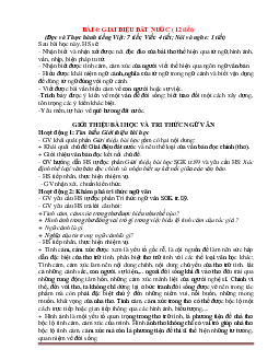 Giáo án Văn 7 Kết nối tri thức bài 4 Giai điệu đất nước