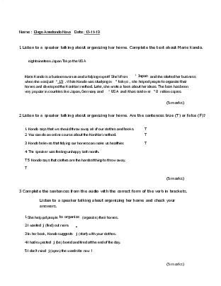 Bài tập ôn tập học phần Tiếng anh cơ bản