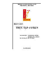 Báo cáo thực tập về mạch đếm và cổng logic - Điện tử | Thực tập cơ bản | Trường Đại học Bách Khoa Hà Nội