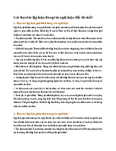 Các thao tác lập luận trong văn nghị luận đầy đủ nhất - Ngữ văn 9