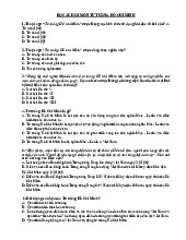 Ôn tập Môn Tư tưởng Hồ Chí Minh | Đại học Sư phạm Hà Nội 2