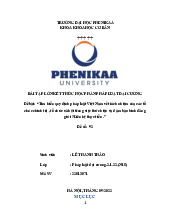 Tìm hiểu quy định pháp luật Việt Nam về trách nhiệm của các tổ chúc chính trị , tổ chức xã hội trong việc thức hiện và đảm bảo bình đẳng giới ? Liên hệ thực tiễn | Bài tập lớn kết thúc học phần Pháp luật đại cương | Trường Đại học Phenikaa