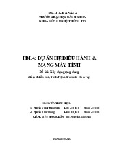 Đề cương môn Lập trình mạng máy tính- Trường Đại học bách khoa - Đại học đà nẵng.