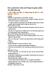 Dàn ý phân tích nhân vật Tràng trong tác phẩm Vợ nhặt siêu hay