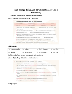Giải Unit 9 Vocabulary | Sách bài tập Tiếng Anh 11 Global Success