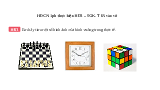 Giáo án điện tử Toán 3 Chương 2 Cánh diều: Hình vuông (tiết 2)