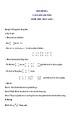 Dạng bài chứng minh đẳng thức - Ôn hè Toán 7 lên 8