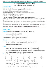 Bài tập Toán 7 Chân Trời Sáng Tạo học kì 1 – Nguyễn Văn Thanh