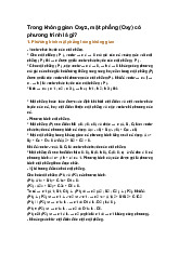 Trong không gian Oxyz, mặt phẳng (Oxy) có phương trình là gì?