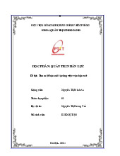 Bài tập - Mô tả công việc và nhận xét vị trí Thư ký kinh doanh môn Quản trị nhân lực | Học viện Công Nghệ Bưu Chính Viễn Thông