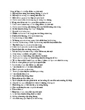 Câu hỏi trắc nghiệm sinh Môn Sinh học | Trường Đại học Huế