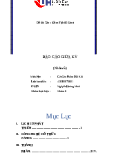 Bài báo cáo quy trình sản xuất mỡ phức canxi | Công nghệ hóa học | Trường Đại học Công nghiệp TP.HCM