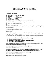 Bệnh án nội khoa Ung thư | Đại học Y khoa Vinh