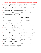 Ôn tập tổng hợp về Lượng giác (Trắc nghiệm) - có lời giải chi tiết