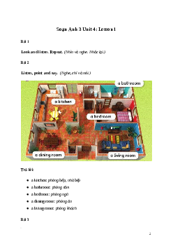 Tiếng Anh lớp 3 Unit 4: Lesson 1  trang 64 Explore Our World