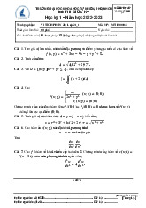 Đề thi giữa HKI học phần Vi tích phân 2B năm 2024 - 2025 | Trường Đại học Khoa học tự nhiên, Đại học Quốc gia Thành phố Hồ Chí Minh