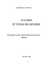 Giáo trình Tư Tưởng Hồ Chí Minh | Trường Đại học Thương Mại
