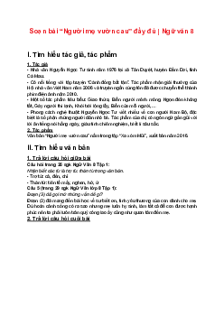 Soạn bài “Người mẹ vườn cau” đầy đủ | Ngữ văn 8 Bài 1: Truyện ngắn sách Cánh Diều