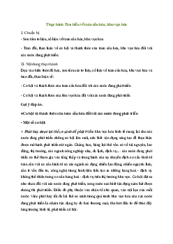 Bài 4: Thực hành Tìm hiểu về toàn cầu hóa, khu vực hóa | Giải Địa lí 11 Cánh diều