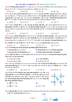 Trắc nghiệm lực từ có lời giải chi tiết và đáp án