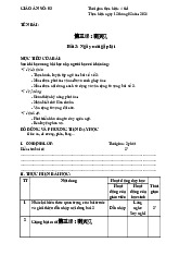 Giáo án Bài 3 - Ngày mai gặp lại (HSK1) môn Ngôn ngữ Trung | Trường Đại học Hà Nội