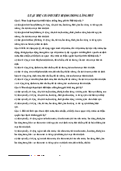 Câu hỏi trắc nghiệm Luật Thực hành tiết kiệm chống lãng phí | Học viện Ngân Hàng