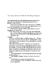 Tài liệu phân tích thiết kế hệ thống thông tin | môn kinh tế vĩ mô | trường Đại học Huế