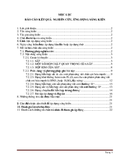Phương pháp giải bài toán và hợp chất của sắt