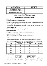 Báo cáo thí nghiệm: Khảo sát tương tác từ dòng điện | Môn Thí nghiệm vật lý 2 - Đại học Sư phạm Kỹ thuật Thành phố Hồ Chí Minh