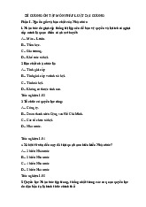 Đề cương môn pháp luật đại cương- Trường Đại học bách khoa - Đại học đà nẵng.