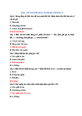 Đáp án Câu hỏi trắc nghiệm Chương 5 môn Lịch sử Đảng | Học viện Công Nghệ Bưu Chính Viễn Thông