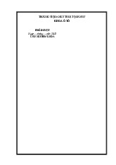 Báo cáo về đo lường trong nghiên cứu và phát triển khoa học kỹ thuật trong thử nghiệm ô tô - Học Viện Kỹ Thuật Mật Mã