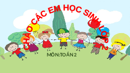 Giáo án điện tử Toán 2 Chương 1 Cánh diều: Bảng trừ (có nhớ) trong phạm vi 20