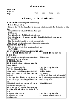 Giáo án buổi chiều môn Tiếng Việt 2 sách Kết nối tri thức với cuộc sống (Cả năm) | Tuần 21