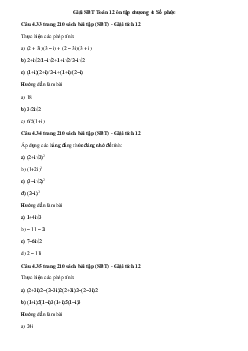 Giải SBT Toán 12 ôn tập chương 4: Số phức
