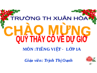 Giáo án điện tử Tiếng Việt 1 Tập 2 Chủ Đề 3 Bài 4 Kết nối tri thức: Cây bàng và lớp học