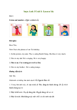 Giải Tiếng Anh lớp 3 Unit 8: Lesson Six | Family and Friends