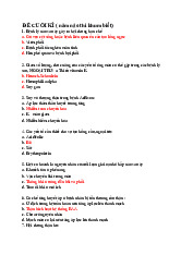 Đề cương ôn tập Bệnh Học Sinh Lý | Đại học Nguyễn Tất Thành