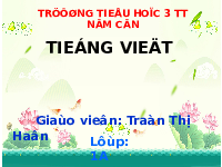 Giáo án điện tử Tiếng việt 1 bài 4 Chân trời sáng tạo : ua ưa