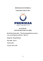 Phân tích quy luật: : “Phân tích những điều kiện ra đời của nền sản xuất hàng hoá và liên hệ ở Việt Nam | Bài tiểu luận nhóm học phần Kinh tế chính trị Mác – Lênin | Trường Đại học Phenikaa