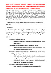 Lý thuyết về gia đình và giá trị ở Việt Nam hiện nay môn Chủ nghĩa xã hội khoa học | Học viện Ngân hàng