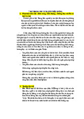 Đề thi Vấn Đáp Môn Hành vi người tiêu dùng | Đại học Kinh tế và Quản trị kinh doanh, Đại học Thái Nguyên