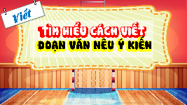Giáo án điện tử Tiếng Việt 4 Cánh diều: Tìm hiểu cách viết đoạn văn và câu chủ đề