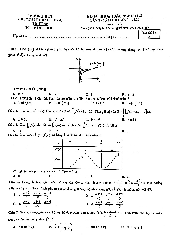 Đề trắc nghiệm Toán 12 lần 1 năm 2020 – 2021 trường chuyên Lê Hồng Phong – TP HCM