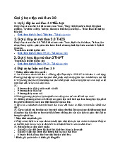 Gợi ý học tập mô đun 3.0