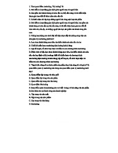 Câu hỏi ôn tập mar Chương 1: Điểm qua các khái niệm marketing cơ bản